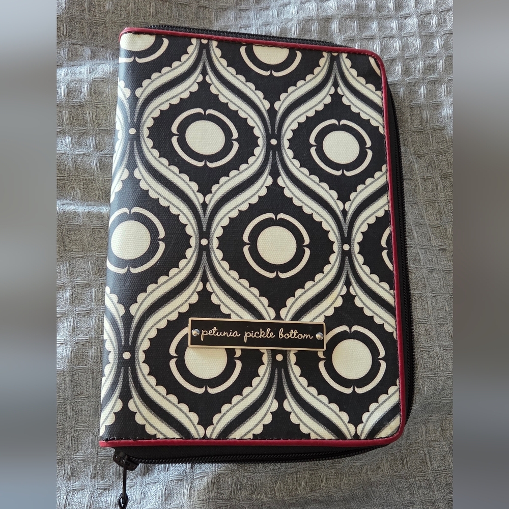 Petunia Pickle Bottom Black and Cream Patterned Accent